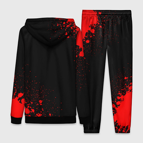 Женский костюм Bring Me the Horizon - red gradient вертикально / 3D-Черный – фото 2