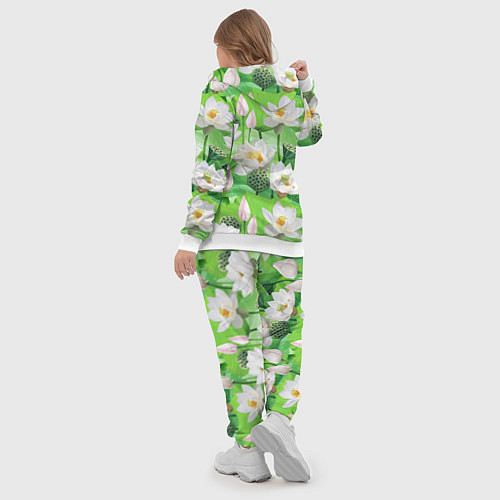 Женский костюм Озеро лотосов / 3D-Белый – фото 5