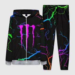 Женский 3D-костюм Monster energy молнии шторм, цвет: 3D-меланж