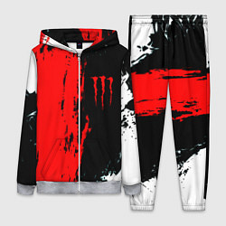 Женский костюм Monster energy краски спорт