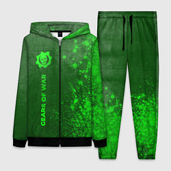 Женский 3D-костюм Gears of War - green gradient по-вертикали, цвет: 3D-черный
