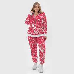 Женский 3D-костюм Розовый пятнистый, цвет: 3D-белый — фото 2