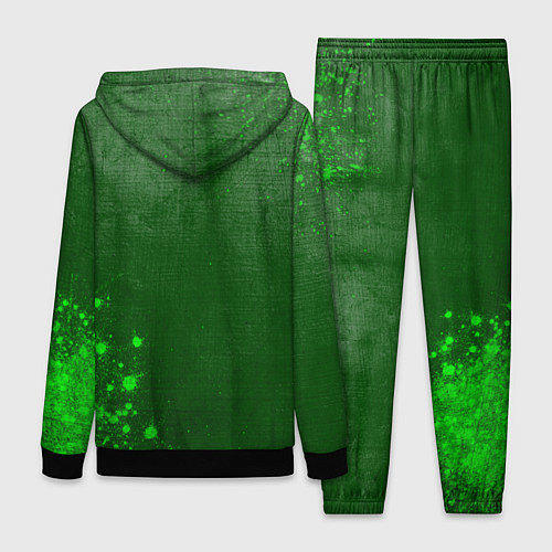 Женский костюм Gears of War - green gradient вертикально / 3D-Черный – фото 2
