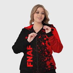 Женский 3D-костюм FNAF - red gradient по-вертикали, цвет: 3D-черный — фото 2