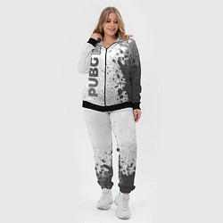 Женский 3D-костюм PUBG - white gradient по-вертикали, цвет: 3D-черный — фото 2
