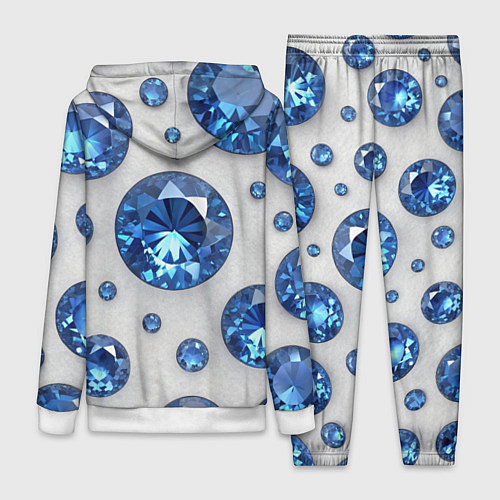 Женский костюм Россыпь сапфиров / 3D-Белый – фото 2