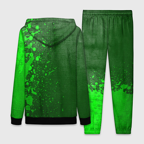 Женский костюм God of War - green gradient по-вертикали / 3D-Черный – фото 2