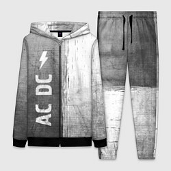 Женский 3D-костюм AC DC - grey gradient по-вертикали, цвет: 3D-черный
