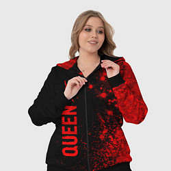 Женский 3D-костюм Queen - red gradient по-вертикали, цвет: 3D-черный — фото 2