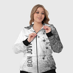 Женский 3D-костюм Bon Jovi - white gradient по-вертикали, цвет: 3D-черный — фото 2