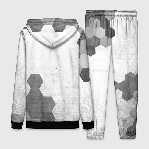 Женский костюм Volkswagen - white gradient вертикально / 3D-Черный – фото 2