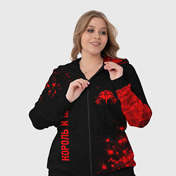 Женский 3D-костюм Король и Шут - red gradient вертикально, цвет: 3D-черный — фото 2