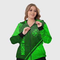 Женский 3D-костюм Nightwish - green gradient вертикально, цвет: 3D-черный — фото 2