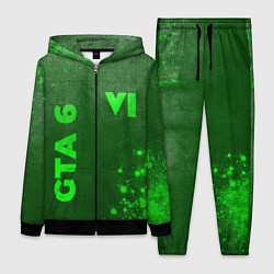 Женский костюм GTA 6 - green gradient вертикально