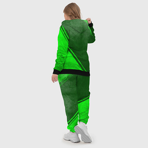 Женский костюм Three Days Grace - green gradient вертикально / 3D-Черный – фото 5
