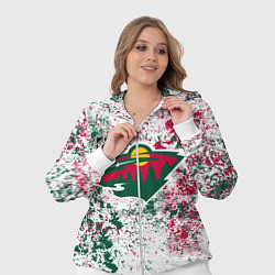 Женский 3D-костюм Minnesota Wild NHL white, цвет: 3D-белый — фото 2