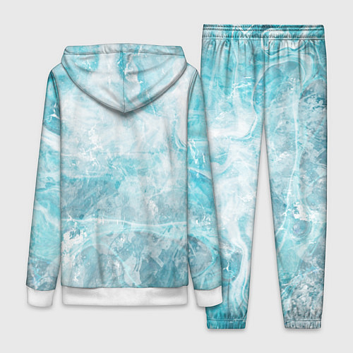 Женский костюм Абстракция - light blue sea foam / 3D-Белый – фото 2