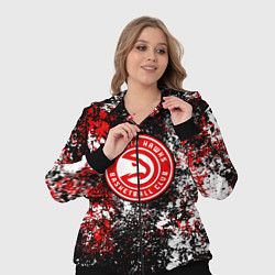 Женский 3D-костюм Atlanta Hawks, цвет: 3D-черный — фото 2