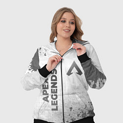 Женский 3D-костюм Apex Legends - white gradient вертикально, цвет: 3D-черный — фото 2