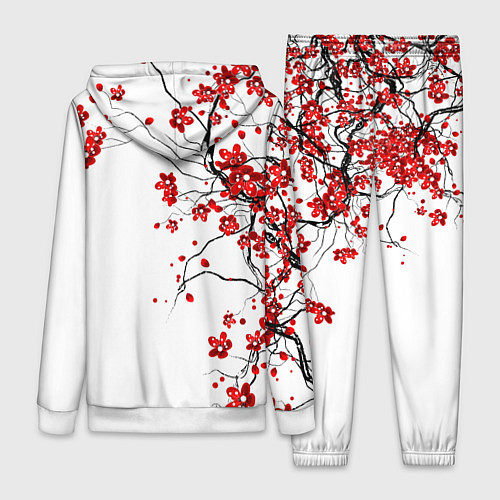 Женский костюм Сакура с иероглифом Любовь / 3D-Белый – фото 2