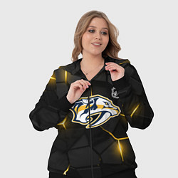 Женский 3D-костюм Нэшвилл Предаторз - НХЛ хоккей, цвет: 3D-черный — фото 2