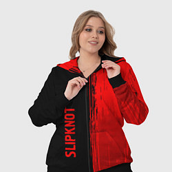 Женский 3D-костюм Slipknot - red gradient по-вертикали, цвет: 3D-черный — фото 2