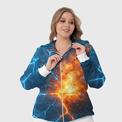 Женский 3D-костюм Взрыв из объемных плит, цвет: 3D-белый — фото 2