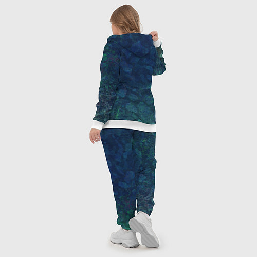 Женский костюм Абстракция - marine camouflage / 3D-Белый – фото 5