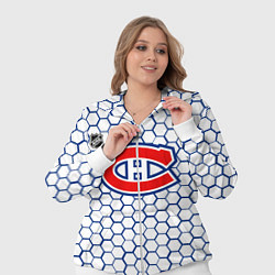 Женский 3D-костюм Монреаль Канадиенс - белые соты, цвет: 3D-белый — фото 2