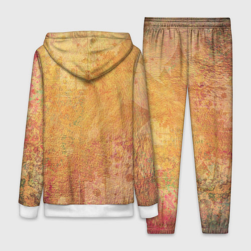 Женский костюм Абстракция - red and yellow spots / 3D-Белый – фото 2