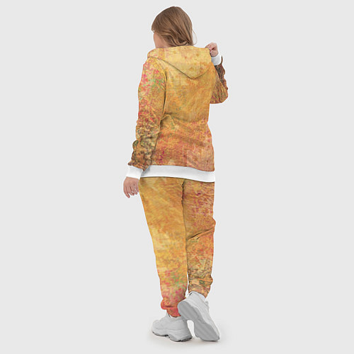 Женский костюм Абстракция - red and yellow spots / 3D-Белый – фото 5