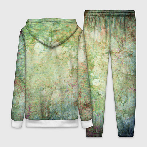 Женский костюм Абстракция - faded spots on a green background / 3D-Белый – фото 2
