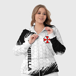 Женский 3D-костюм Амбрелла - белые соты, цвет: 3D-белый — фото 2