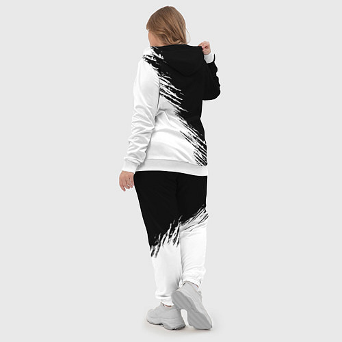 Женский костюм Umbrella Corp - black and white / 3D-Белый – фото 5