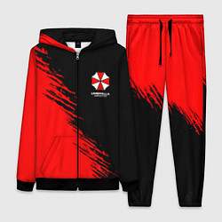 Женский костюм Umbrella Corp - red and black