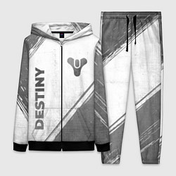 Женский 3D-костюм Destiny - white gradient вертикально, цвет: 3D-черный