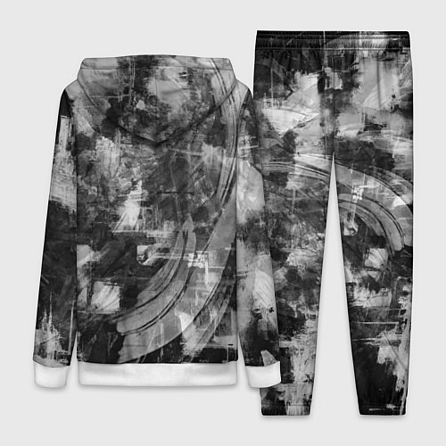 Женский костюм Абстракция - white scraps of fabric on dark / 3D-Белый – фото 2