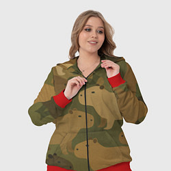 Женский 3D-костюм Капибара - камуфляж, цвет: 3D-красный — фото 2