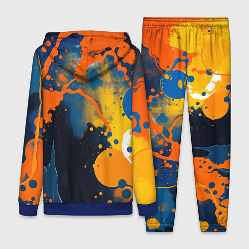 Женский костюм Краска на стене / 3D-Синий – фото 2