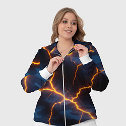 Женский 3D-костюм Молния на камуфляжной текстуре, цвет: 3D-белый — фото 2