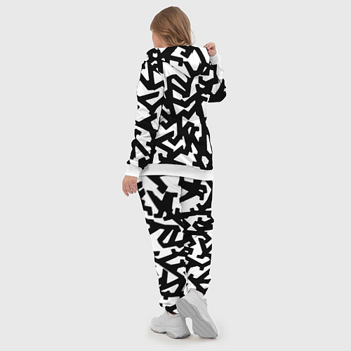 Женский костюм Doom x half life pattern / 3D-Белый – фото 5