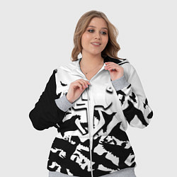 Женский 3D-костюм Doom black crow logo, цвет: 3D-меланж — фото 2