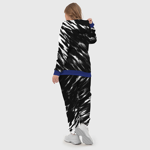 Женский костюм Doom штрихи красок / 3D-Синий – фото 5