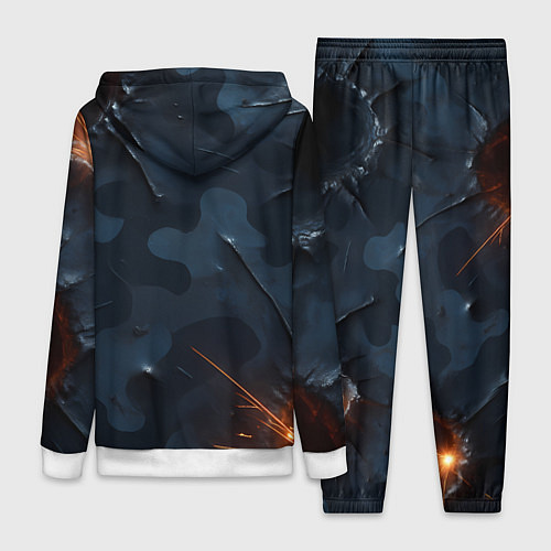 Женский костюм Камуфляжная текстура с дырами / 3D-Белый – фото 2