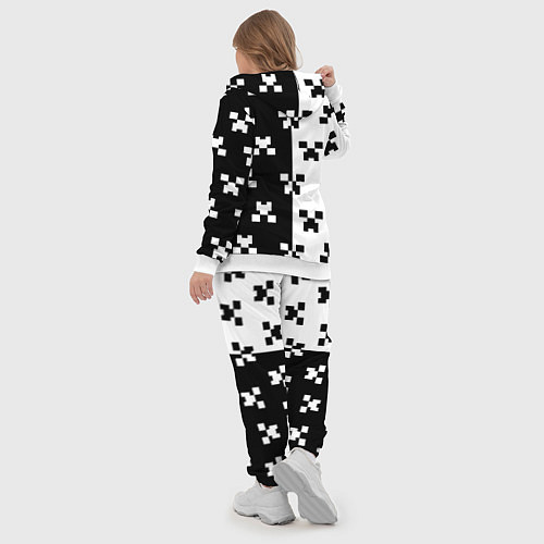 Женский костюм Doom x minecraft pattern / 3D-Белый – фото 5
