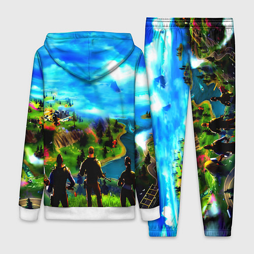 Женский костюм Fortnite x doom logo / 3D-Белый – фото 2