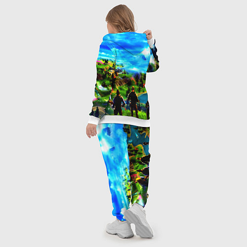 Женский костюм Fortnite x doom logo / 3D-Белый – фото 5