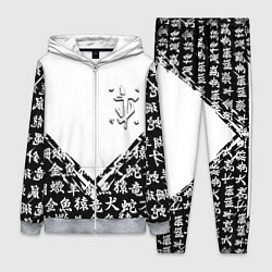 Женский 3D-костюм Doom японские символы, цвет: 3D-меланж