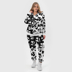 Женский 3D-костюм Doom x Marshmello pattern, цвет: 3D-белый — фото 2