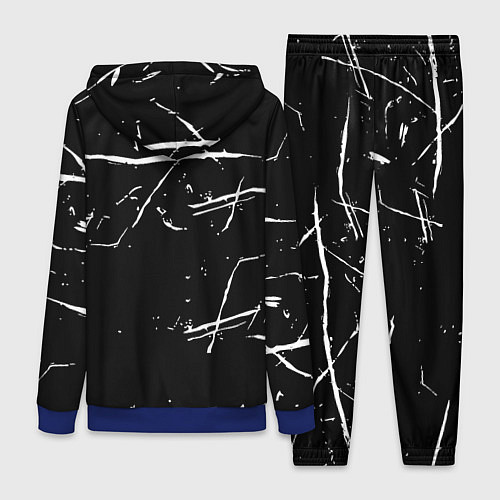 Женский костюм Doom logo штрихи / 3D-Синий – фото 2